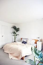 Aesthetic Black And White Room With Plants Minimal Bedroom Hues Of Brown Wood And Green Plants Bedroom Interior Home Bedroom Bedroom Design