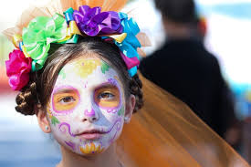 Calavera makeup at 2024 Día de los Muertos Festival in Corpus Christi