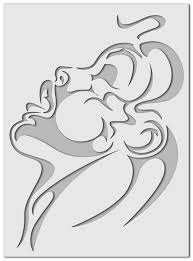 Stencil Wandschablone Sinnlichkeit Etsy Wandschablonen Schablonen Schablonenkunst