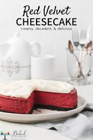 Red Velvet Cheesecake Recipe In 2020 Desserts Cheesecake Recipes Valentines Recipes Desserts