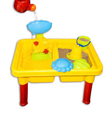 Sw La Deao Toddler Kids Children Sand And Water Table With Play Barrier And Assorted Accessories Amazon Co U Sand And Water Table Sand And Water Play Table