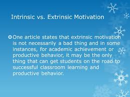 The main difference between the two types of motivation is that extrinsic motivation comes from outside forces or drivers, while intrinsic motivation comes from. Intrinsic And Extrinsic Motivation Ppt Video Online Download