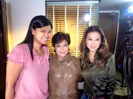 Korina Sanchez - Roxas - With Superstar Nora Aunor during her interview for the first time about how she lost her Golden Voice during an operation near her throat. That is the