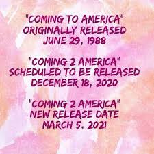 The sequel, which we now know will be titled coming 2 america, continues the story of akeem, an african prince who blew off his arranged marriage to seek true love in queens. Coming 2 America New Release Date Cast And Other Information Hubpages