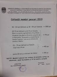 Permisul de pescuit este un document cu regim special, înseriat, nominal şi netransmisibil, care se poate viza în mod gratuit la sediile structurilor teritoriale ale poliției de frontieră, după depunerea unei cereri şi a copiilor după cartea de identitate, permisul de pescuit şi chitanţa eliberată de asociaţia de. CotizaÈ›ii Membri Pescari 2019 C