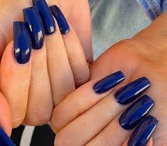 Navy acrylic nails navy blue nails. 35 Latest Cute Navy Blue Acrylic Nails Lee Dii
