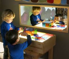 Playing With Light On The Light Table From The Kids Country Club Light Table Light In The Dark Light Science