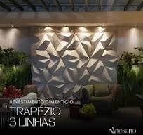 🔲✨ Revestimento 3D Trapézio 3 Linhas: Geometria e Estilo ...