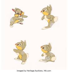 Bambi The Meadow Master Pan Production Background With Trimmed Cels Lot 95131 Heritage Auctions Animation Art Bambi The Meadows