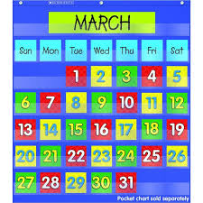 Calendar Dates Pocket Chart Add Ons Work Classroom