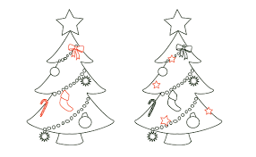 You can make your own christmas decorations by using recycled items as basic material. Images Of Cute Hand Drawn Cute Simple Christmas Tree Drawing