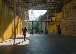 Bamboo Framed Canopy Shades Bangladesh Community Centre