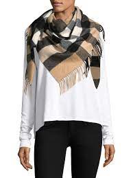 Burberry half mega check cashmere camel check scarf. Burberry Women S Half Mega Cashmere Scarf Camel Editorialist