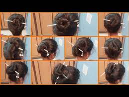 (2) take a pony tail and twist it as you form a coil. 10 Bun Hairstyle With Chinese Bun Stick Hairstyle Tutorial How To Use Chinese Stick Youtube