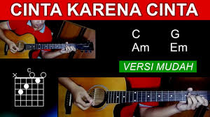 Kunci Gitar Cinta Karena Cinta Judika Tutorial Chord Dan Cara Genjrengan Youtube