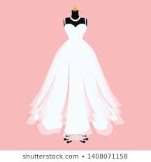 Wedding Dress On Mannequin Isolated On Pink Background Wedding Dress Design Vector Of Ball Gown On Mannequin Dress Vector Stock Images Free Wedding Dresses