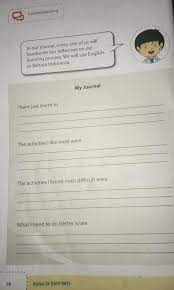 Congratulation and express their hopes to each other. My Journal Chapter 1 Kelas 9 Brainly Co Id