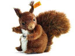 Steiff Possy Squirrel Mohair Stuffed Animal Teddyberen Knuffel Eekhoorn