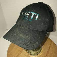 Yeti Cycles Black Hat Cap Elastic Band Cotton Spandex Size S M Ebay Cotton Spandex Elastic Band Hats