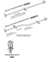 We know 3 definitions for msbh abbreviation or acronym in 2 categories. Arc Co Item Number Msbh Metal Stud Box Hanger Assembly On Arc Co Electrical Boxes Fittings