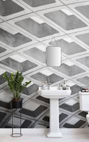 Metro Station Wallpaper Cool Brutalist Style Muralswallpaper In 2020 Rustic Bathroom Rustic Bathrooms Mural Wallpaper