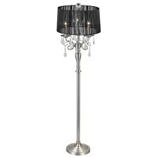 Kristall Kronleuchter Stehlampe Mit Lampenschirm Drum