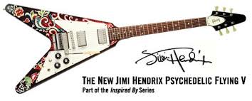 Jimi Inspired Flying V Guitar Jimi Hendrix Flying V