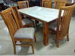 It's often pricier than other materials, though it. Stark Natural Solid Wood Dining Table Set For Home Size 5x2 5 Rs 25000 Set Id 22381052033