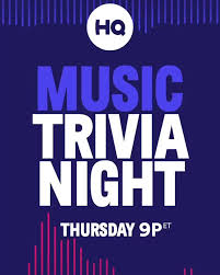 It's like the trivia that plays before the movie starts at the theater, but waaaaaaay longer. Hq Trivia On Twitter Tomorrow At 9p Et Is Music Trivia Night Who Should We Ask Questions About