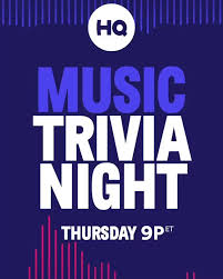 With physical distancing and quarantining taking precedent over social gatherings, trivia night looks completely different than it did earlier this year. Hq Trivia On Twitter Tomorrow At 9p Et Is Music Trivia Night Who Should We Ask Questions About
