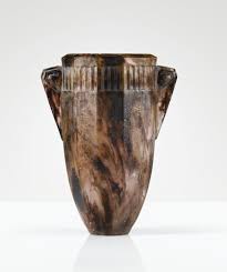 Vase A Pans Deux Anses A Dichroic Pate De Verre Vase By Emile Francois Decorchemont 1927 Impressed With Artist Sculpture En Verre Art Verrier Art Du Verre