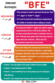Bfe Meaning What Does Bfe Stand For With Useful Text Conversations 7 E S L Text Conversations Meant To Be Other Ways To Say