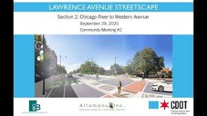 Lawrence Avenue, Western Avenue to the Chicago River Streetscape