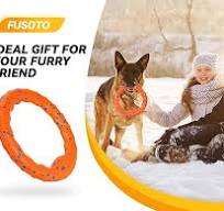 Yellow High Visibility Dog Toy Durable Dog Frisbee Set - 9" Disc & 12"  Ring, Tough EVA For Aggressive Chewers, Floats In Water (Yellow) Nerf  Frisbee ...