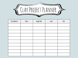 Charts Labels And Planners To Keep Clay Projects Organized