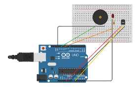 La temperatura en la frente es la mayoría de las veces 0.5°f (0.3°c) 1°f (0.6°c) más baja que la temperatura oral. Sensor De Temperatura Lm35 Com Alarme Buzzer Tinkercad