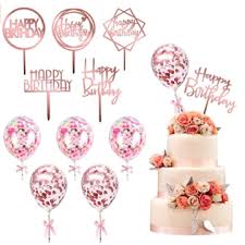 Plan the perfect event in style whatever your occasion! China 12 Pack Rose Gold Birthday Cake Topper Set 6 Pattens Acrylic Cake Topper With 6 Pcs Confetti Balloon On Global Sources Cake Topper Birthday Party Supplies Crown Cake Picks