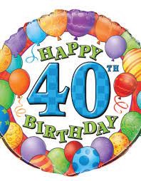 What's a 40th birthday party celebration without the proper supplies and decorations? Happy 40th Birthday 18 Mylar The Ultimate Party And Rental Store