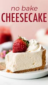 Creamy And Smooth No Bake Cheesecake With A Thick Buttery Graham Cracker Crust Thi Cheesecake Recipes Easy Homemade Cheesecake Recipes Easy Cheesecake Recipes