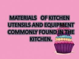 and maintain kitchen tools and equipment