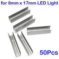 50pcs Flex Led Neon Rope Light 2 Channel Mounting Holder Clips Aluminum Rail Ebay