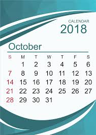 Cute 2018 October Calendar Stylish Calendar Layout October Calendar 2018 Calendar Template