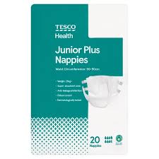 I was put back into nappies when i was seven years old, and am still in nappies and plastic baby pants even now. Tesco Health Junior Plus 20 Nappies Tesco Groceries