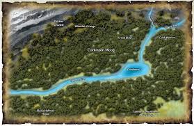 Darkmoon Woods Fantasy World Fantasy Map Halfway House