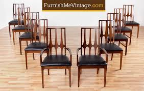 Signature design by ashley bennox dining room table and chairs with bench (set of 6). Set Of 10 Broyhill Brasilia Dining Chairs
