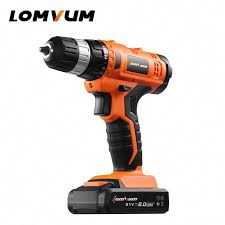 Black And Decker Drill Battery 12v Lomvum 12v 16 8v 21v Cordless Drill 3 8 Chuck Rechargeable Lithium Battery Electric Drill Household Screwdriver Mini Drill Cordless Drill Drill Electric Drill