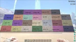 Ark Color Dye Chart Www Bedowntowndaytona Com