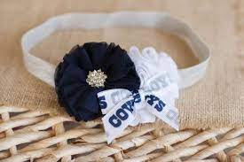 Dallas Cowboys Headband Cowboys Baby Heaband Dallas Cowboys Girls Headband Great Photo Prop Baby Cowboy Dallas Cowboys Newborn Headbands