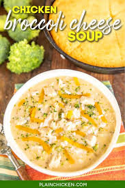 Dec 05, 2017 · if you want to lower your carbs, try this over cauliflower rice. Chicken Broccoli Cheese Soup With Rice Plain Chicken