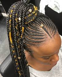 Hairstyles with bangs are appropriate for every hair type. Latest Weave Styles 2018 3 Gogocurl Zurygogocurl Som3033 Crochetbraids Braids Tocados Sombreros Hair Styles Hot Hair Styles African Braids Hairstyles